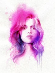 schöne Frau. Modeillustration. Aquarellmalerei © Anna Ismagilova