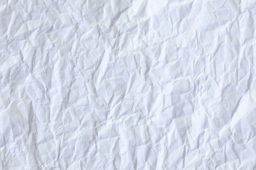 White paper wrinkled texture for background and copy-space