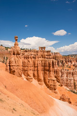 landscape on the bryce canyon in the united states of america