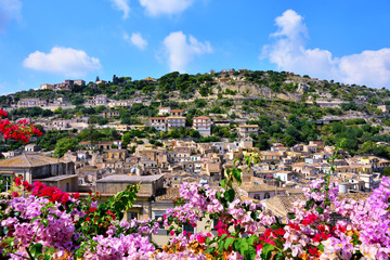 panorama of modica Sicily Italy