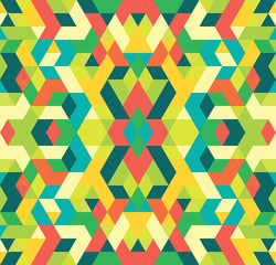 Seamless multicolored background of geometric shapes. Colorful mosaic pattern. Abstract background for design. Colorful seamless geometric  background.