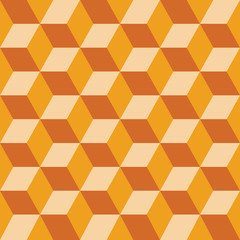 Seamless pattern of colored cubes. Endless multicolored cubic background. Cube pattern. Cube vector. Cube background. Abstract seamless background with cube decoration.
