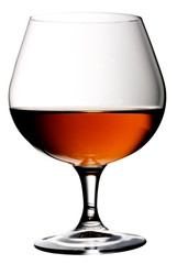 BRANDY GLASS ON WHITE