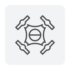 drone icon black