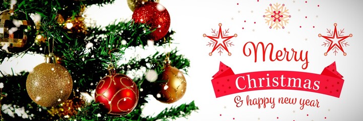 Composite image of christmas card