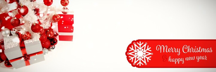 Composite image of banner merry christmas