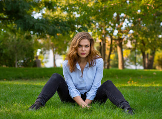 portrait on the grass