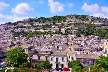 panorama of modica Sicily Italy