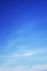 Blue sky background and white clouds soft focus, and copy space - 231181165