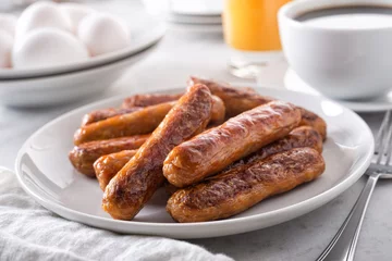 Foto op Plexiglas Breakfast Sausage © fudio