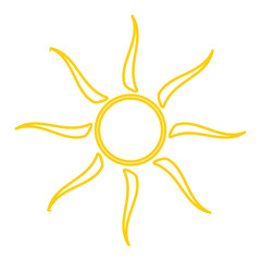 Illustration of sun icon
