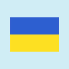 Ukraine national flag. Icon