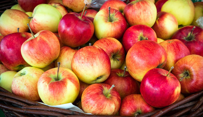 Delicious Red Apples Background 