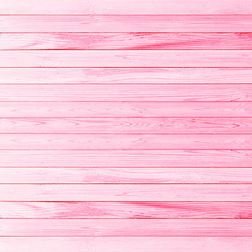 Pink wood wall plank texture or background