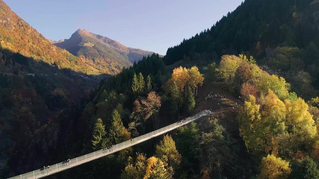 Aerial 4K - Ponte nel Cielo - Valtartano - Valtellina (IT)