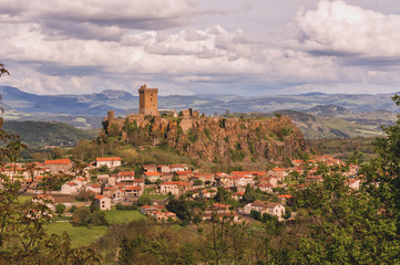 Obraz premium Forteresse de Polignac auvergne Puy en Velay