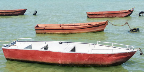 boat on the lake