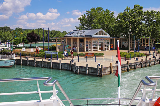 Balaton Hungary European big lake Tihany city view 2018 summer travel tourism photos