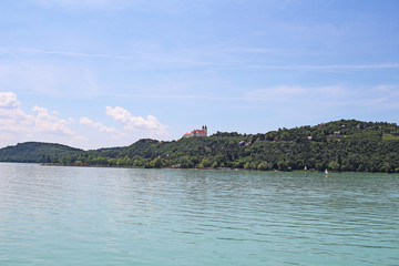 Balaton Hungary European big lake Tihany city view 2018 summer travel tourism photos