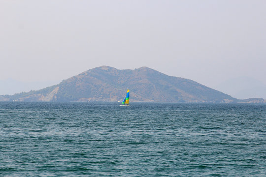 Fototapeta boat trip on the Mediterranean sea
