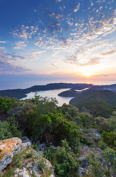 Landscapes image of beautiful island Mljet in Croatia