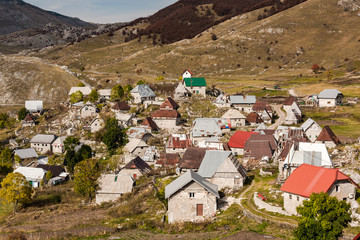 Fototapeta premium Lukomir, undiscovered and unspoiled last Bosnia village