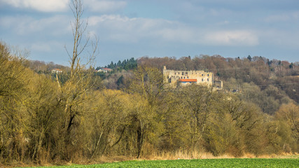 Beautiful view on the Danube island near Pleinting-Bavaria-Germany