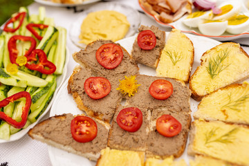Homemade Moldova Food brunch