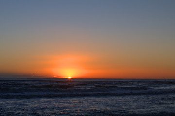 sunrise over the sea,horizon,sky,light,sun,seascape,water,nature,waves,morning