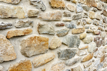 Stone wall pattern classic architecture facade design
