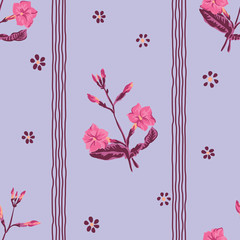 Seamless floral pattren with flower in vector.