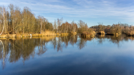 Beautiful winter view near Oberpoering-Bavaria-Germany