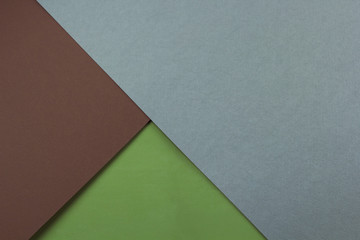 empty color paper geometric flat lay background