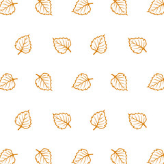 seamless pattern background autumn leaf vector illustration