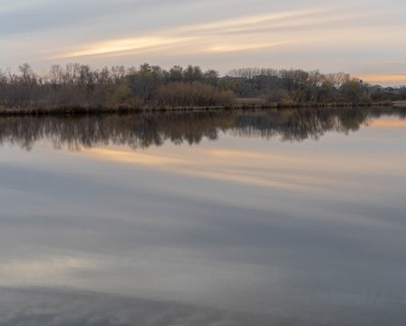 Tranquil Landscape Autumn Scene In Eden Prairie Minnesota