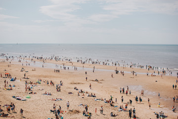 Crowded beach