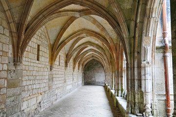 Fototapeta premium Abbazia di Saint Wandrille de Fontenelle - Normandia, Francia