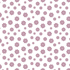 Fototapeta na wymiar seamless pattern of lilac flowers