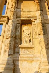 Fototapeta premium Public places A world heritage ephesus library in the historic city of Turkey.