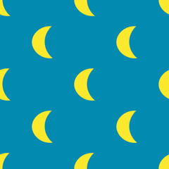 Fototapeta premium Moon abstract seamless pattern. Geometric background. Vector illustration.