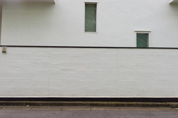 Obraz na płótnie Canvas street wall background ,Industrial background, empty grunge urban street with warehouse brick wall