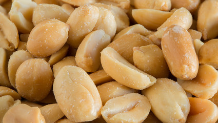 Peanuts and rosemary on texture