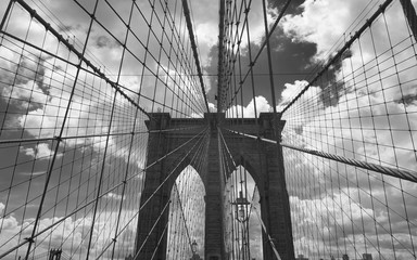 Detailansicht der Brooklyn Bridge