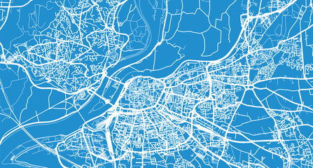 Urban vector city map of Avignon, France