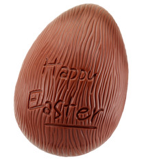 CHOCOLATE EASTER EGGS ON WHITE