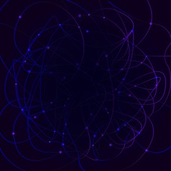 Creative abstract geometric background with glossy circles. purple and blue vector background.