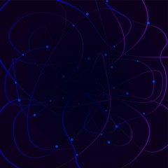 Creative abstract geometric background with glossy circles. purple and blue vector background.