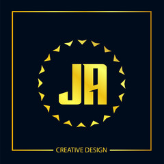 Initial Letter JA Logo Template Design Vector Illustration