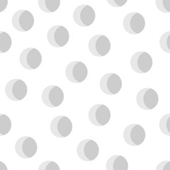 Polka dot background. Abstract round seamless pattern. Vector illustration.