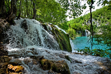 Im Nationalpark Plitvicer Seen, Kroatien